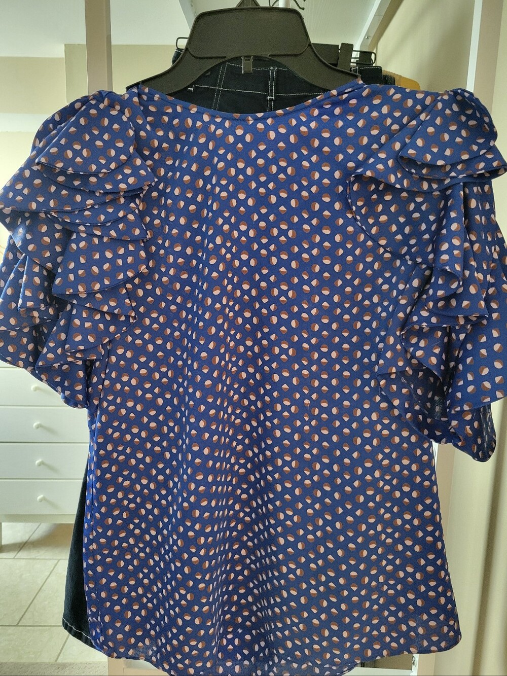 Kate Spade Geodot ⁸Blue Ruffle Sleeve